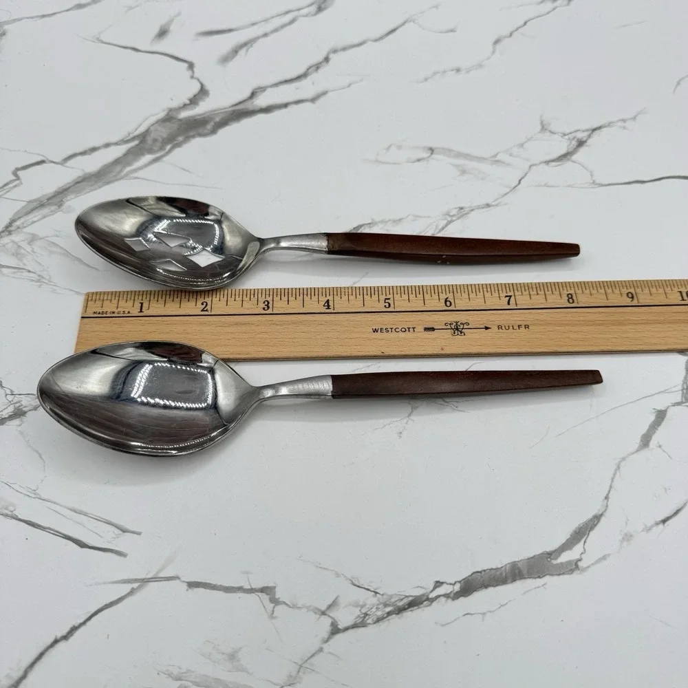 Vintage 50pc Ekco Eterna Canoe Muffin MCM Flatware Set Stainless Japan MCM